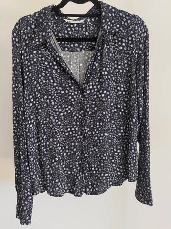 Camaïeu chemise fleurs marine 44
