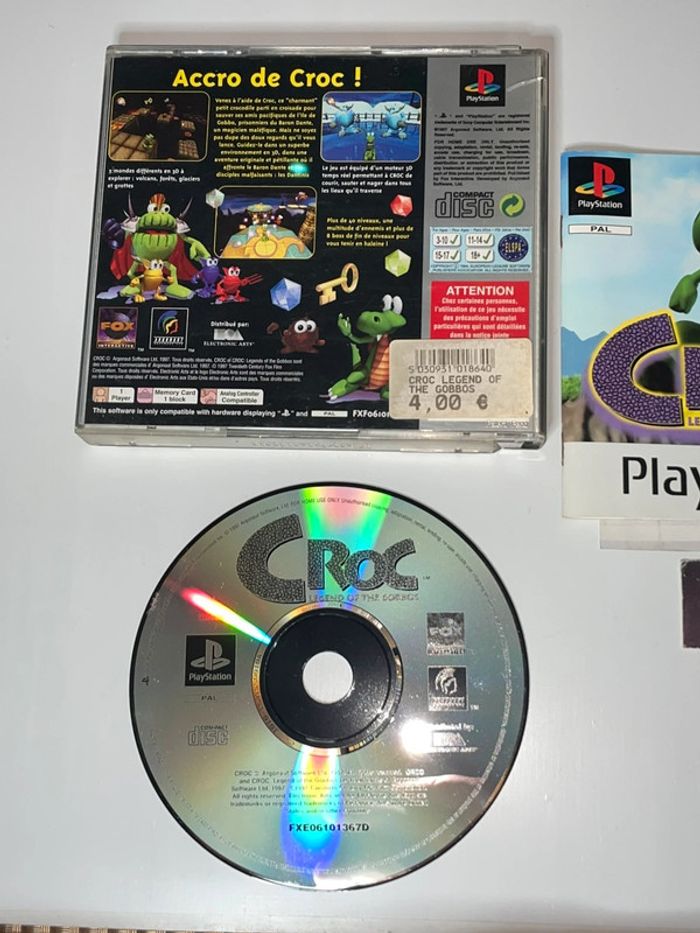 Croc Legend Of Gobbos - Jeu PS1 Sans Notice Version Platinum Française Sony - photo numéro 4