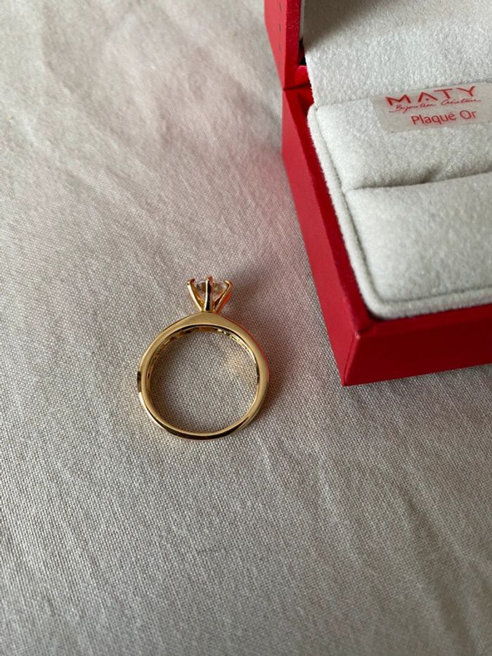 Bague plaque or - photo numéro 2