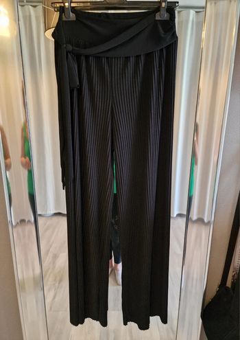 Pantalon large plissé