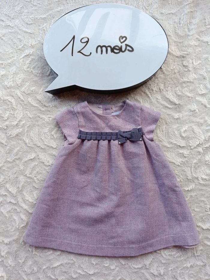 Robe avec laine Fille 12 mois Tartine et Chocolat