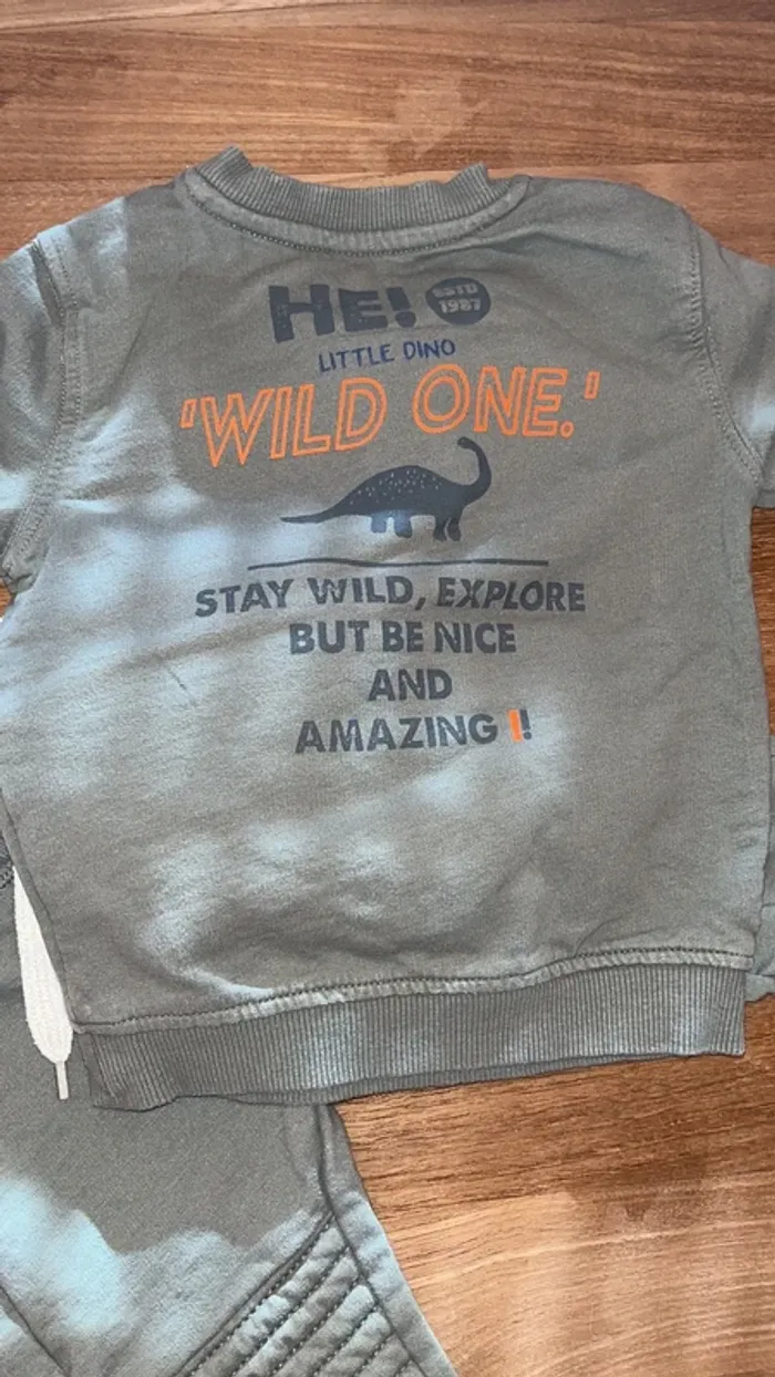 Haut/ bas de jogging kaki 12 mois (80cm) zeeman - photo numéro 7