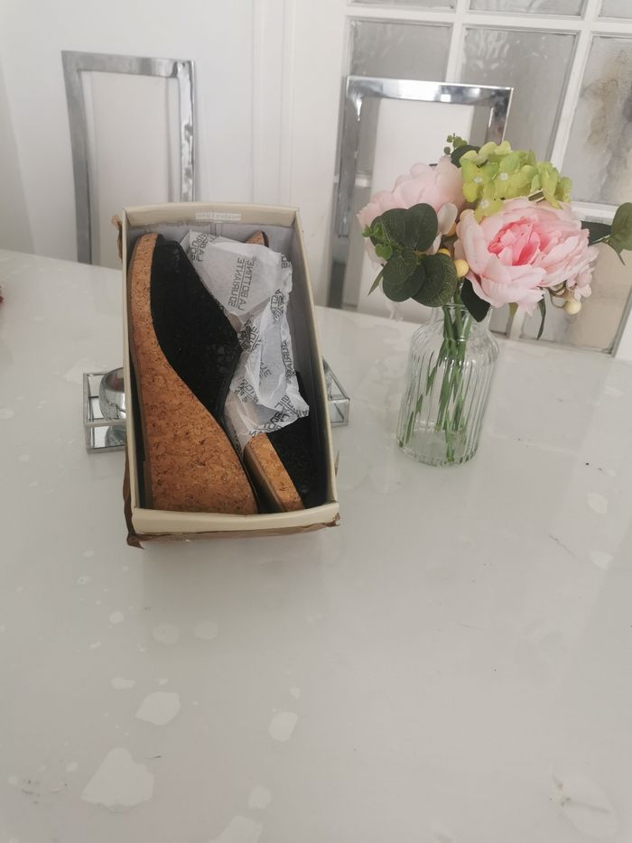 🖤🤍Jolie Paires De Mules Talon Compensé 🖤🤍 - photo numéro 7