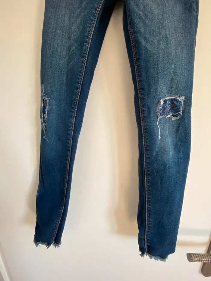 Jeans skinny fille 10 ans - photo numéro 2