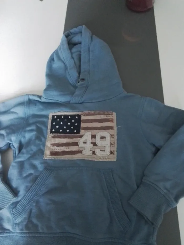 Sweat-shirt bleu tao 5 ans - photo numéro 2