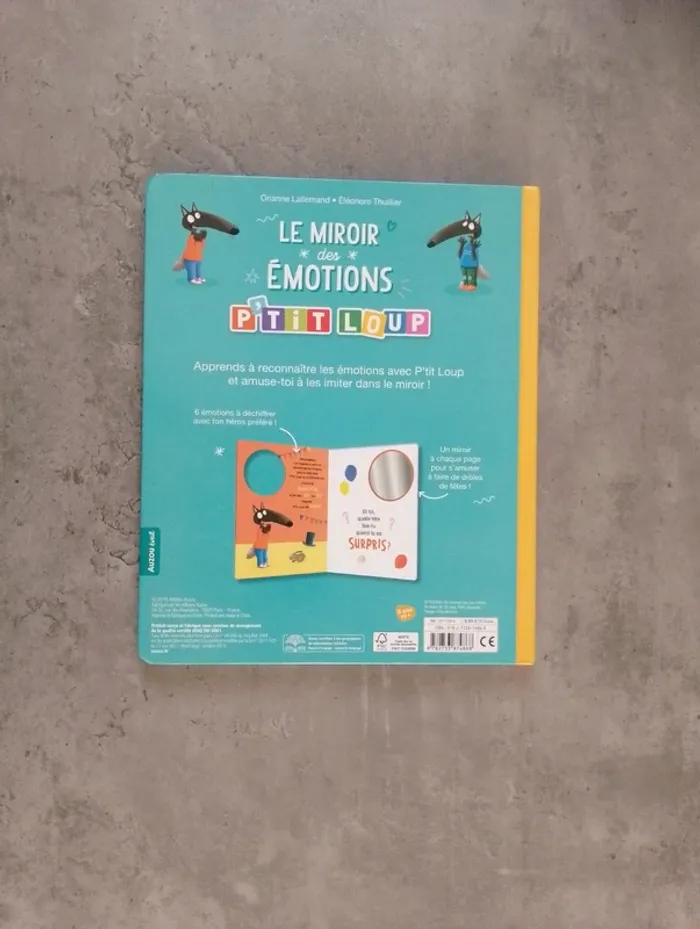 Livre - Le miroir des émotions avec P'tit Loup - photo numéro 2