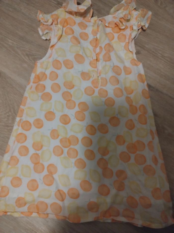 Robe d'été citrons avec sa culotte et son fichu Cadet Rousselle - photo numéro 4