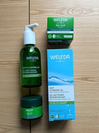 Weleda skin food nuit et gel nettoyant