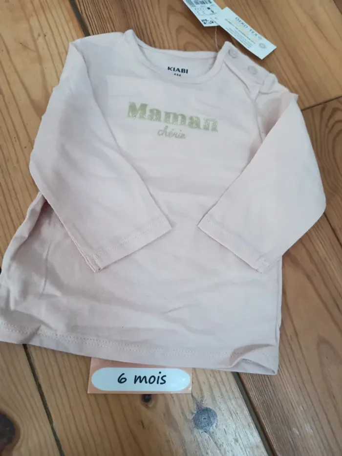 Tee shirt ml 6 mois neuf - photo numéro 4