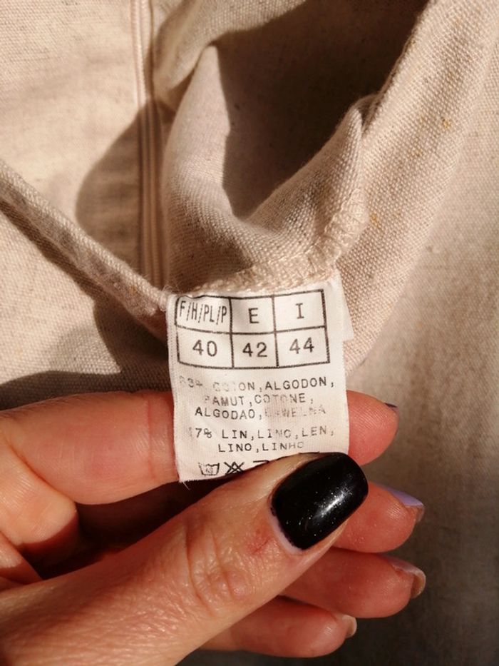 Jolie robe en lin - photo numéro 2