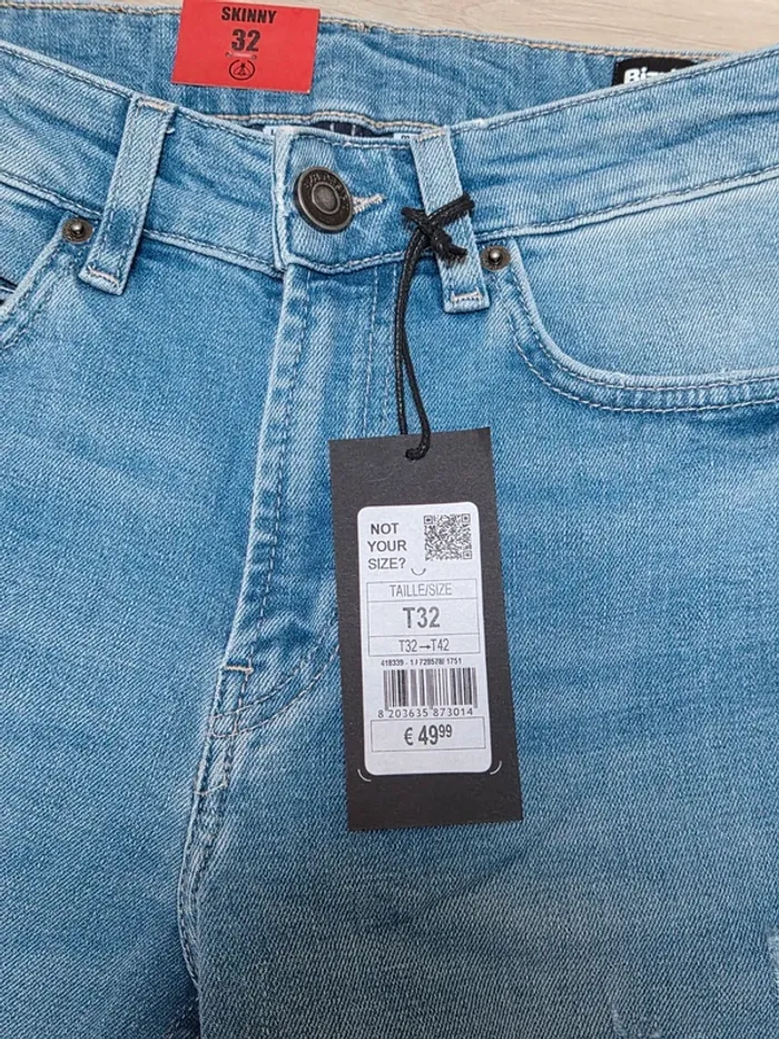 Jean skinny T.32 BZB homme neuf - photo numéro 7