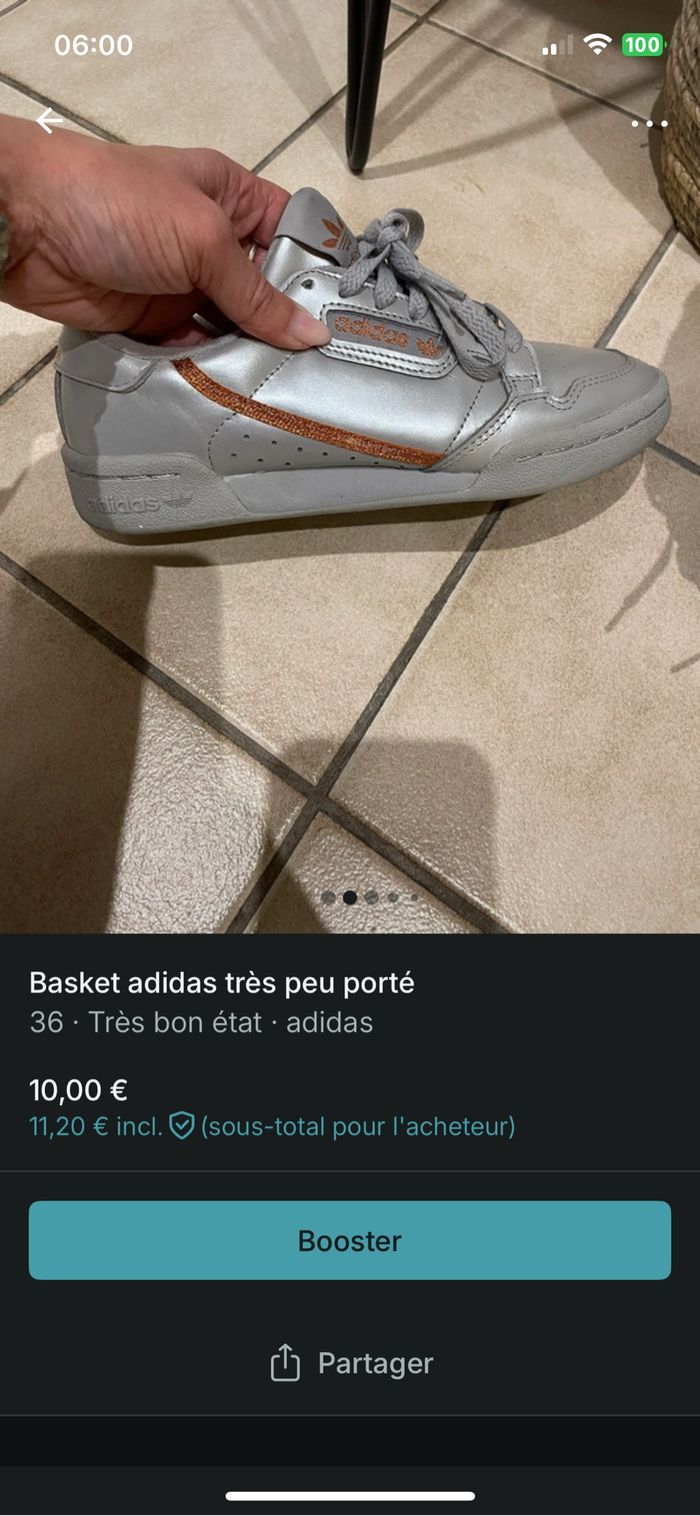Vends baskets Adidas en très bon état