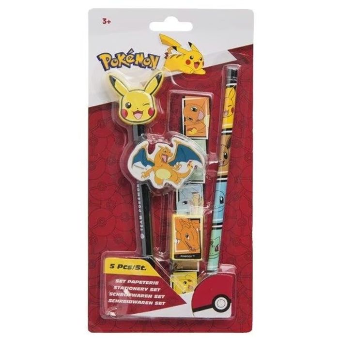 POKEMON - Set Papeterie 5 Pièces