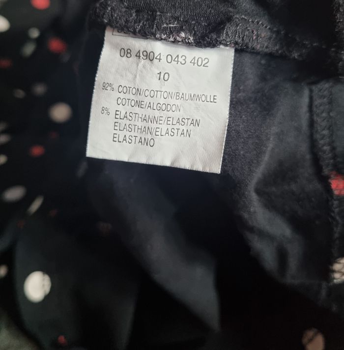 T-shirt col roulée manches longues à pois 10ans - photo numéro 4
