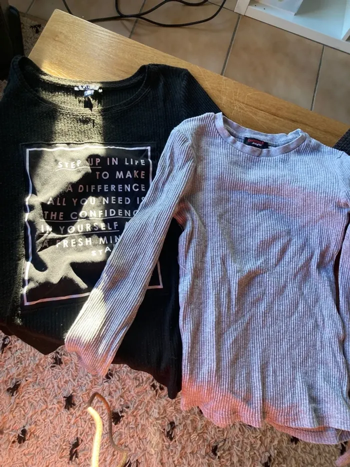 Lot tee shirt manche 3/4 et long