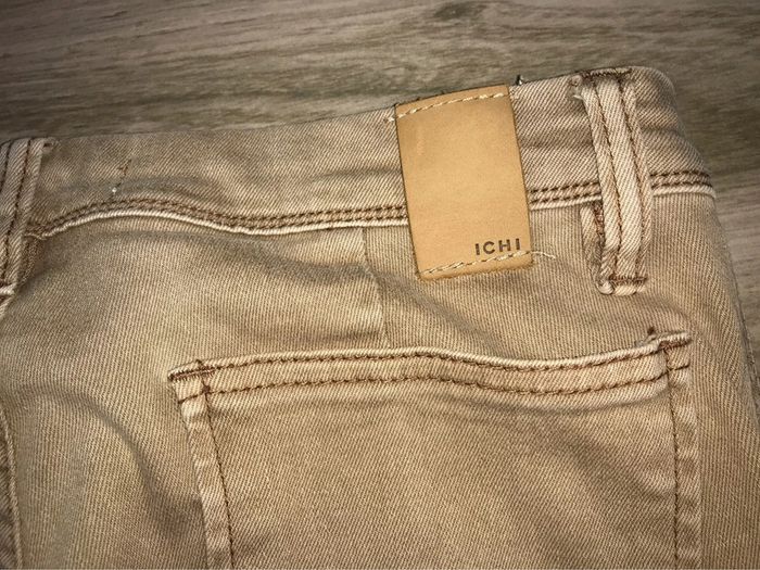 Pantalon jeans beige ichi 36 - photo numéro 9