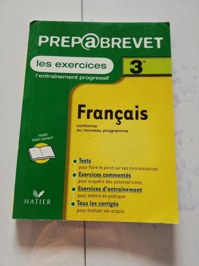 Livre "prépa 3ème français"
