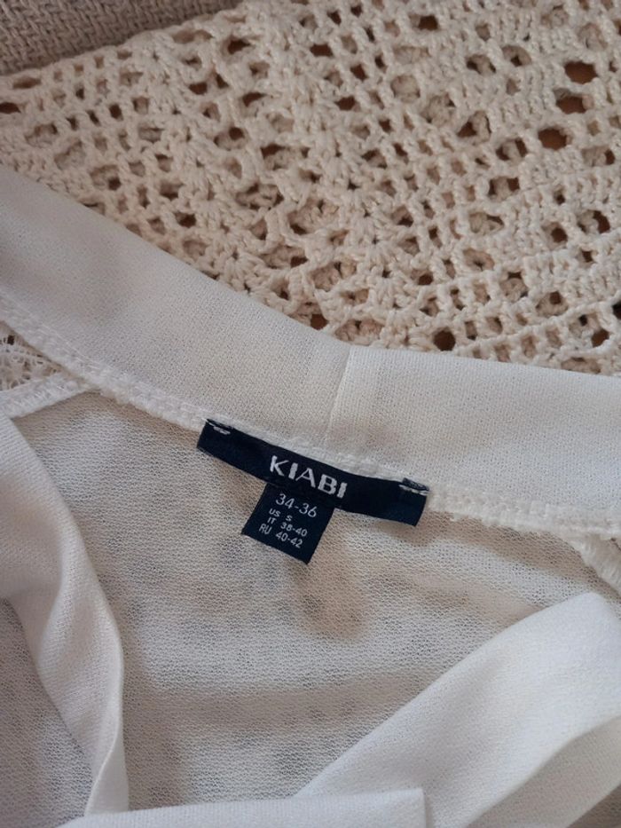 Blouse blanc épaules ajouré - photo numéro 2