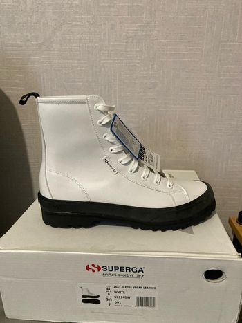 Bottines blanches Superga Alpina vegan leather 🌱 41