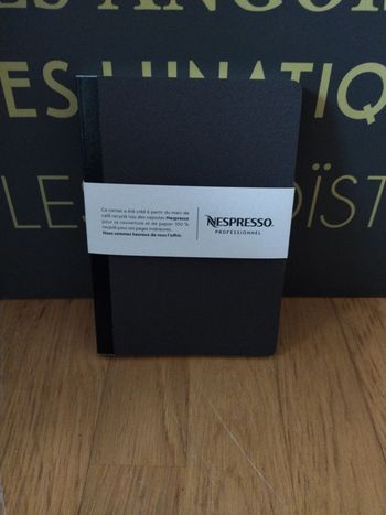 Carnet Nespresso professionnel 20 x 14 cm