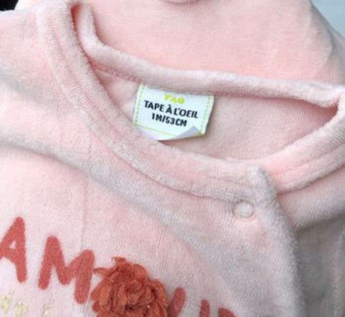 Pyjama velours TAO 1 mois - photo numéro 4