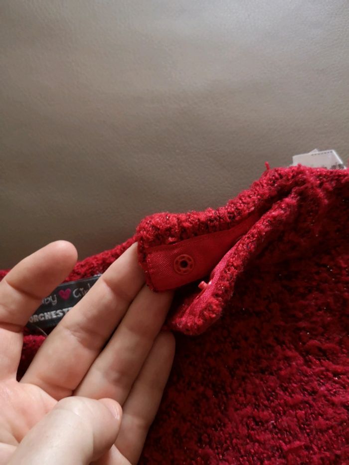 Pull rouge motif étoile 23m - photo numéro 3