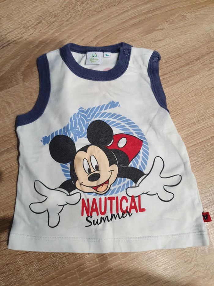 Débardeur bébé Mickey 9 mois