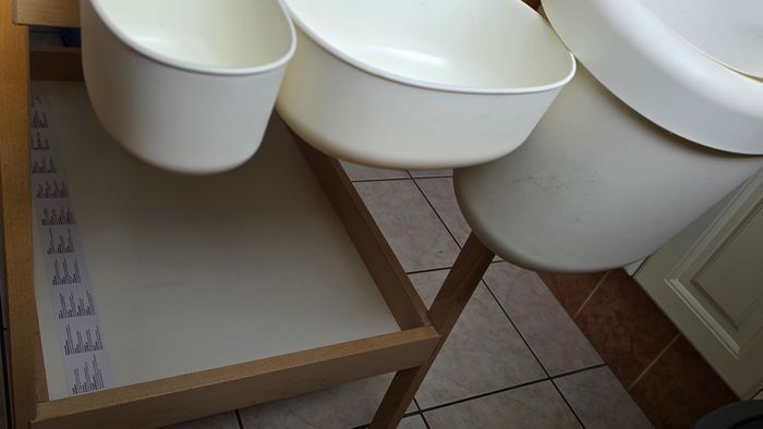 🌺🌺Table a langer , avec bacs, poubelle  🌺🌺(ferme) pas d envoi . - photo numéro 5