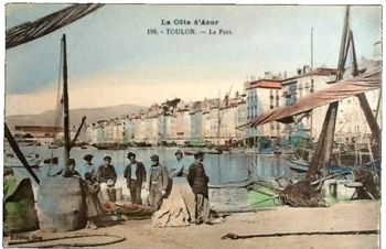 Carte postale ancienne Toulon (Var) Le Port