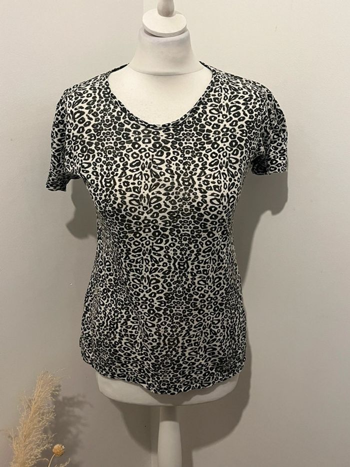 Blouse motif léopard Maje S