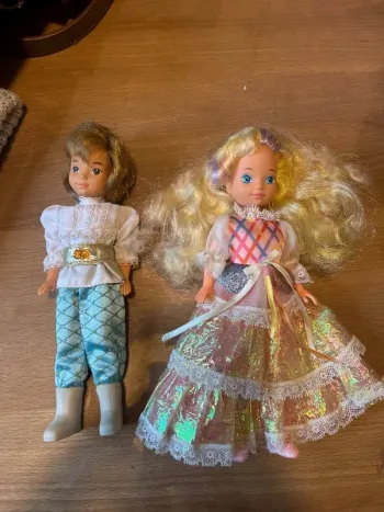 Lot de poupées vintage – Dame Boucleline et prince – années 80/90