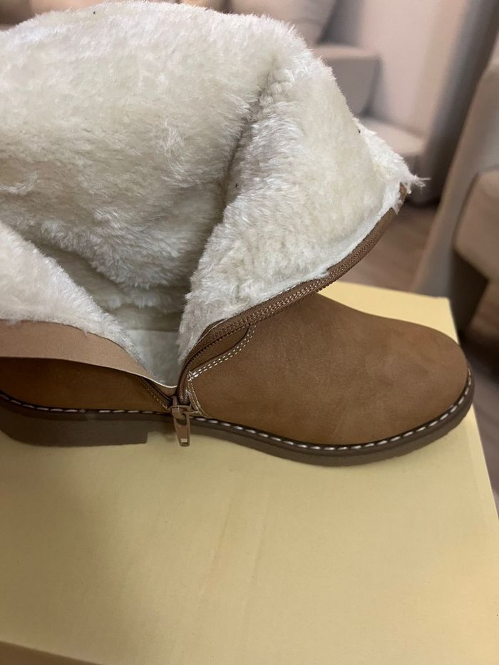 Bottine camel fourree - photo numéro 4