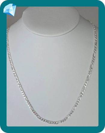 Collier maille figaro 50cm 4mm