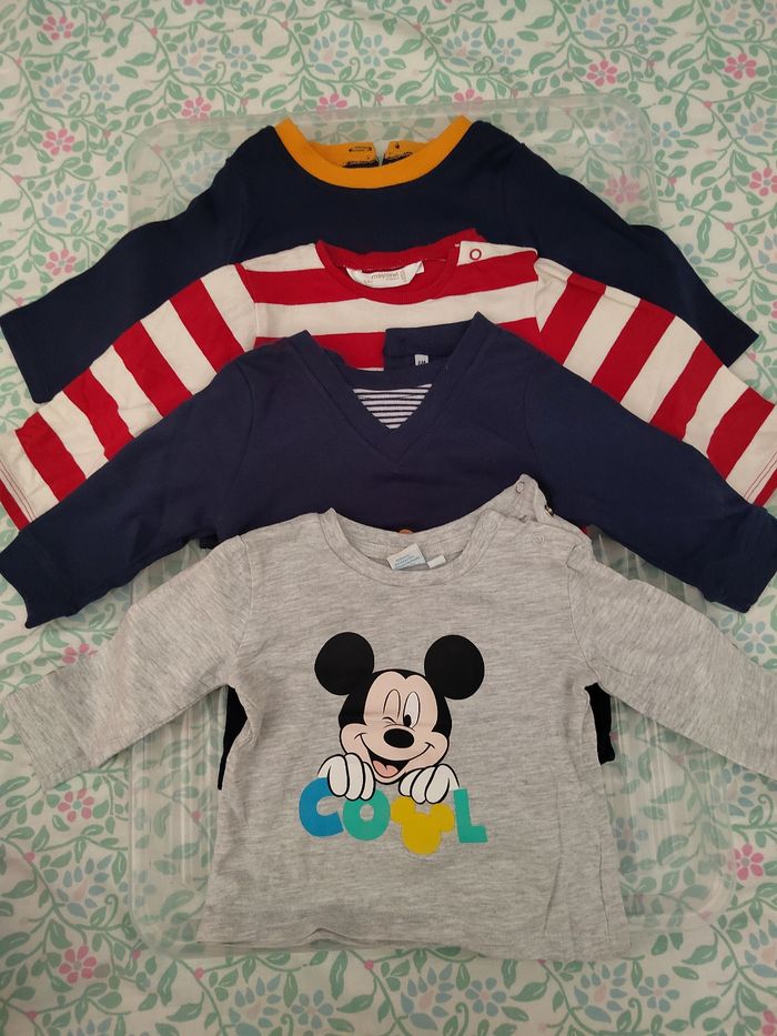 Lot de 4 t-shirt manches longues