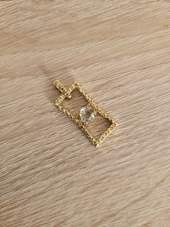 Médaillon pour collier avec strass