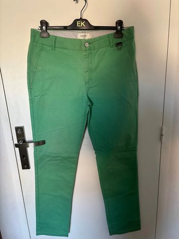 Pantalon chino vert homme