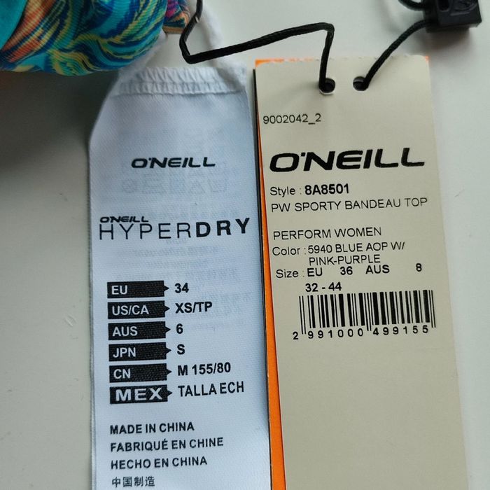 Haut de maillot de bain bleu des tropiques pour femme de taille 34, O'Neill - photo numéro 2