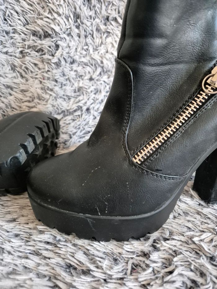 Bottines noir à talons - photo numéro 7