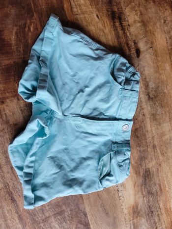 Short turquoise fille 10 ans