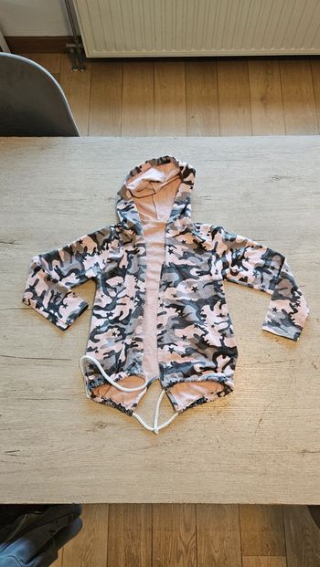 Gilet à capuche et manches longues, motifs militaires, Made in Italy, 8 ans