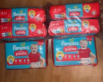 Six pack de couche Pampers taille 4 culottes