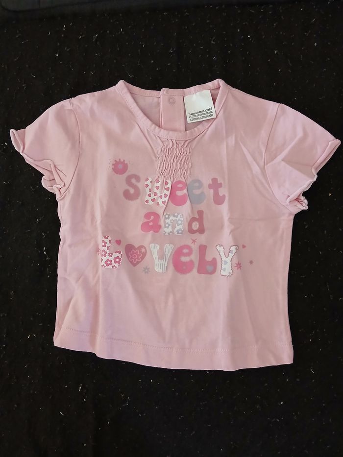 Lot de 5 t-shirts manches courtes 18 mois fille - photo numéro 3