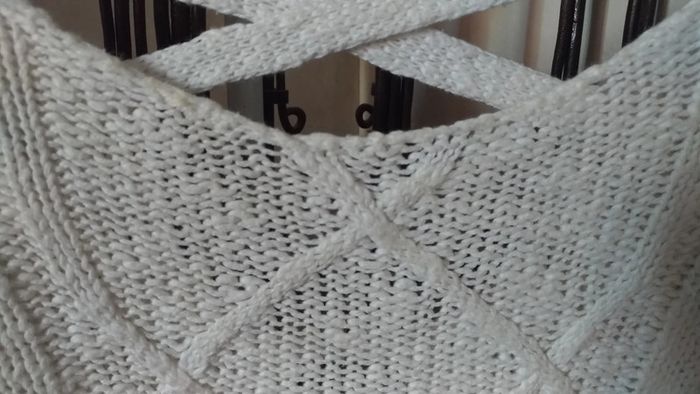 Haut blanc ajouré manches longues. Grain de Malice. Taille M. Très bon état - photo numéro 4