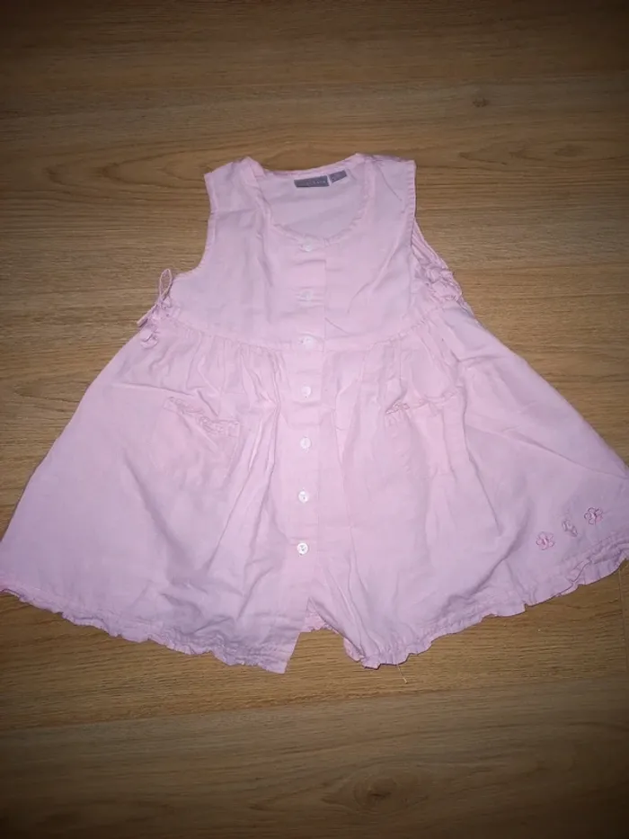 Robe rose claire 18 mois