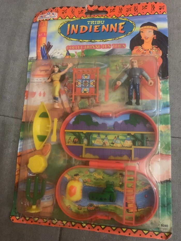 Jouet vintage et rare Tribu indienne pari jouet - photo numéro 3