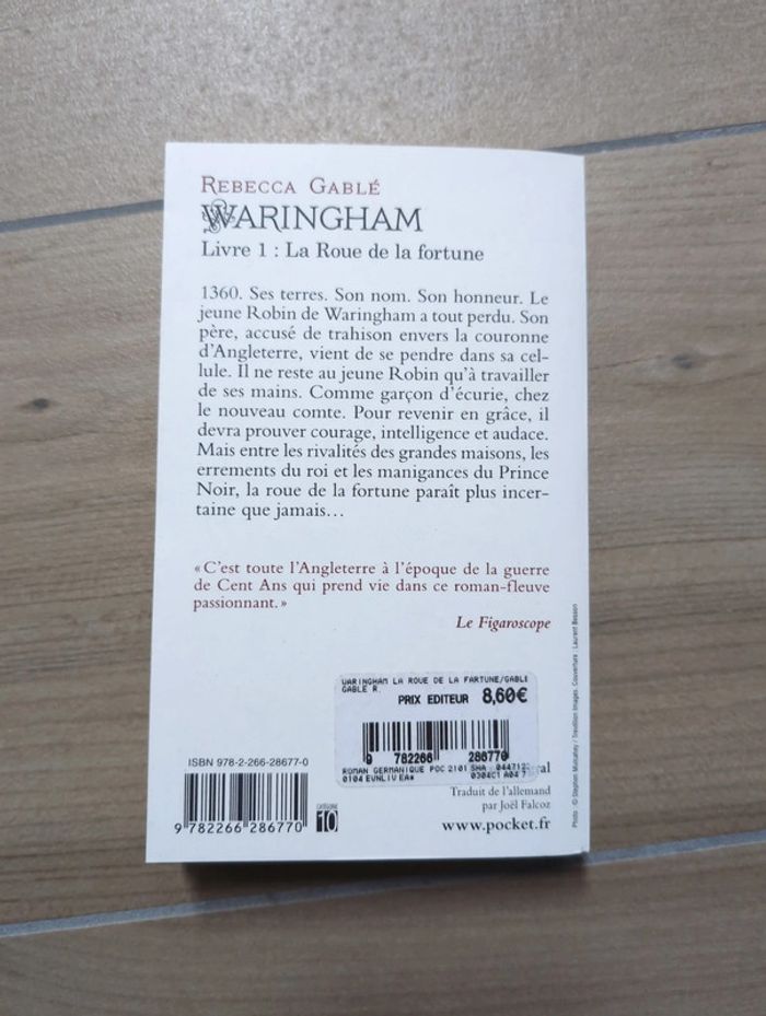 Roman la roue de la fortune waringham livre 1 - photo numéro 2