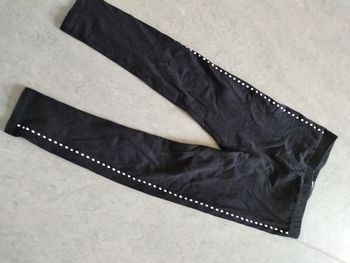 Leggings noir petit strass
