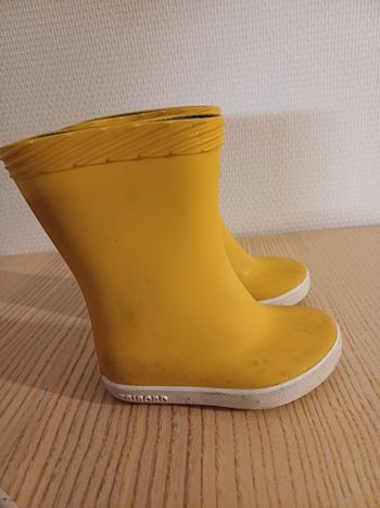 Bottes jaunes Décathlon taille 21-22