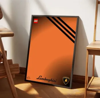 Affiche Lego Technic Lamborghini Huracán - format 30x40 cm (fichier numérique)