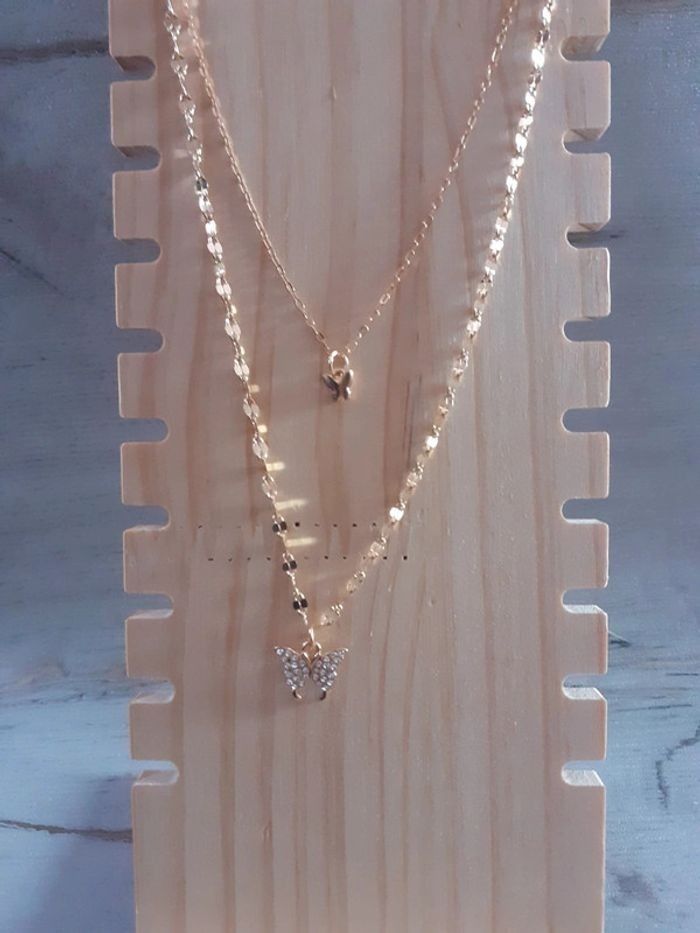 Collier doré doublé